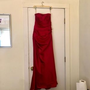 David’s Bridle Satin Gown F13974